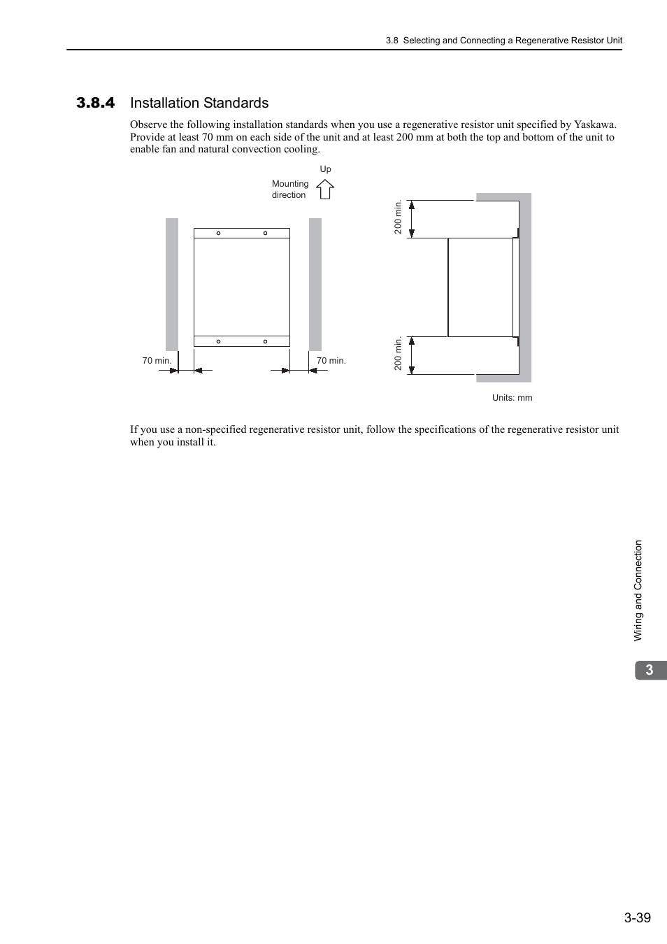 4 installation standards | Yaskawa Sigma-5 Large Capacity Users Manual: Design and Maintenance-Rotary Motors-Mechatrolink-III Communication Reference User Manual | Page 85 / 410