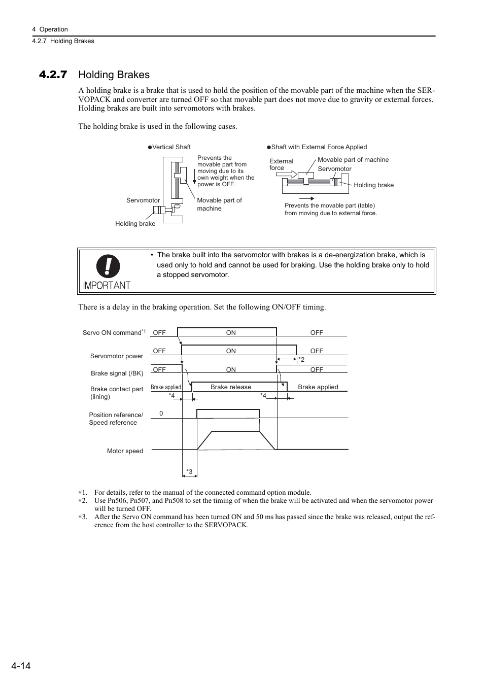 7 holding brakes, Rotation, Mecha | Yaskawa Sigma-5 Large Capacity Users Manual: Design and Maintenance-Command Option Interface User Manual | Page 110 / 363