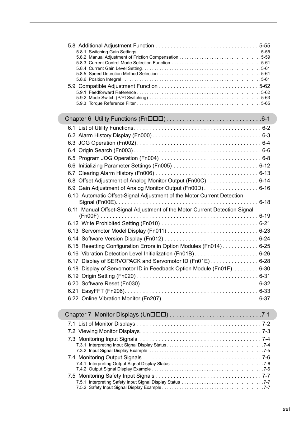 Yaskawa Sigma-5 Large Capacity Users Manual: Design and Maintenance-Command Option Interface User Manual | Page 21 / 363