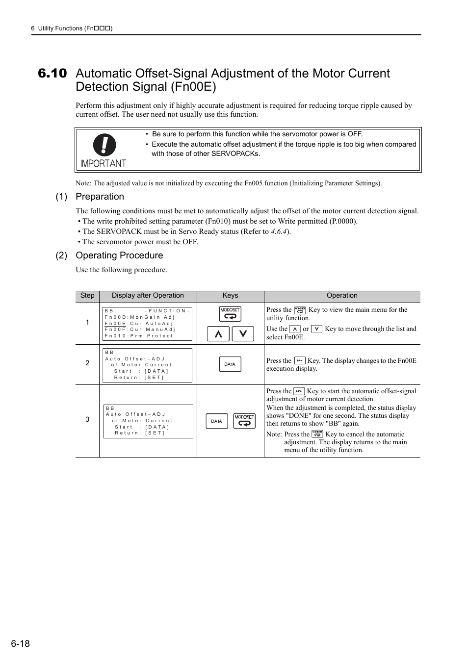 1) preparation, 2) operating procedure | Yaskawa Sigma-5 Large Capacity Users Manual: Design and Maintenance-Command Option Interface User Manual | Page 244 / 363