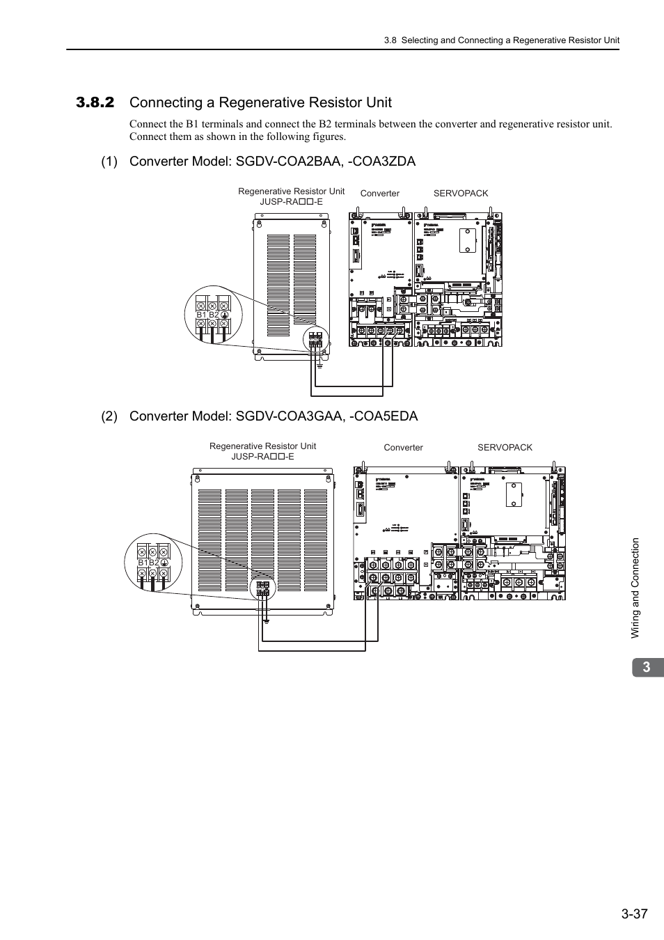 2 connecting a regenerative resistor unit, M-ii | Yaskawa Sigma-5 Large Capacity Users Manual: Design and Maintenance-Command Option Interface User Manual | Page 83 / 363