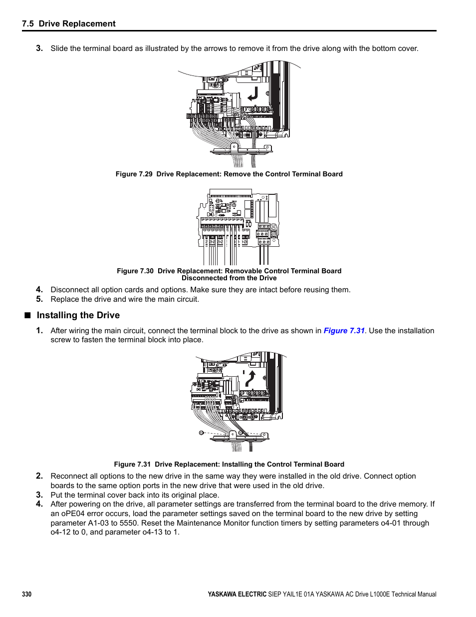 Yaskawa L1000E AC Drive Technical Manual for CIMR-LE Models for Elevator Applications User Manual | Page 330 / 488