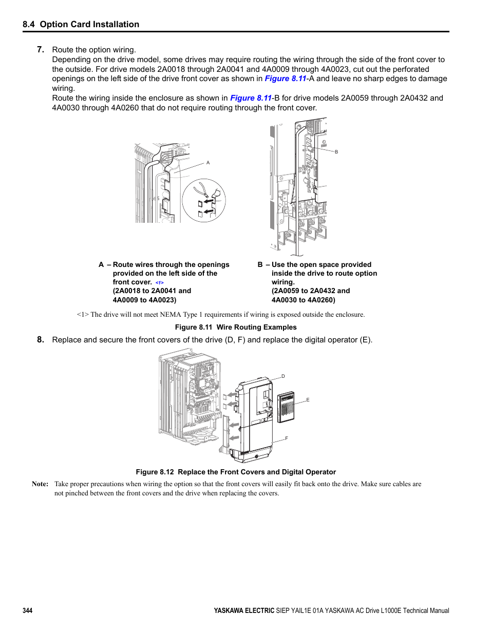 Yea_comm | Yaskawa L1000E AC Drive Technical Manual for CIMR-LE Models for Elevator Applications User Manual | Page 344 / 488