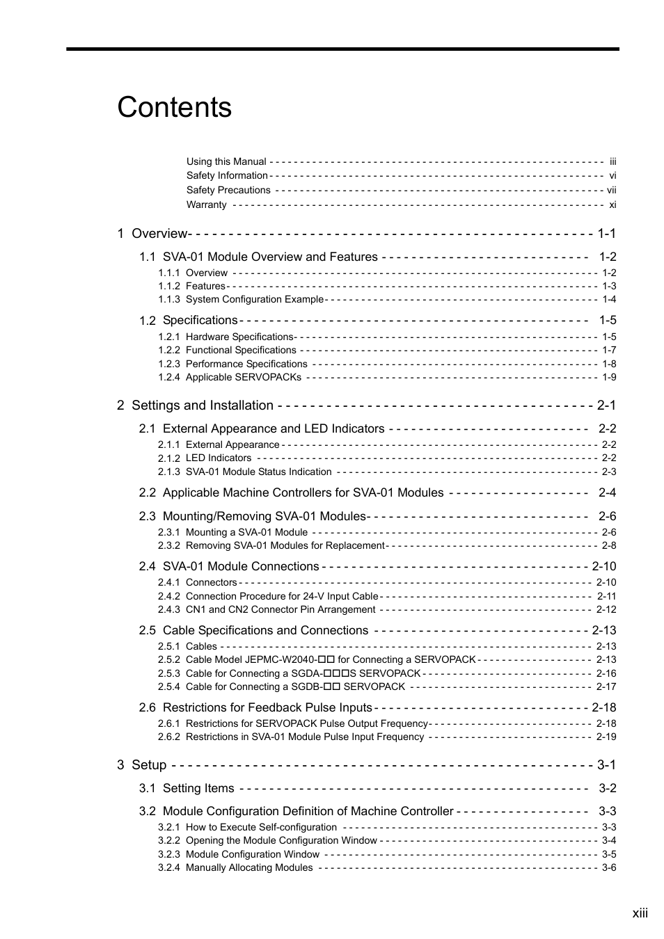 Yaskawa JAPMC-MC2300 User Manual | Page 13 / 373