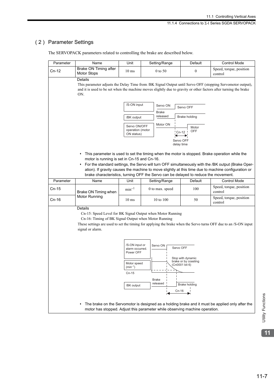 2 ) parameter settings | Yaskawa JAPMC-MC2300 User Manual | Page 307 / 373