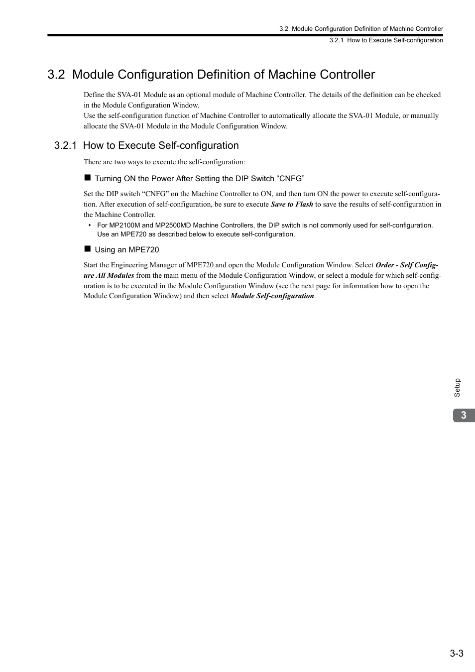 1 how to execute self-configuration | Yaskawa JAPMC-MC2300 User Manual | Page 48 / 373