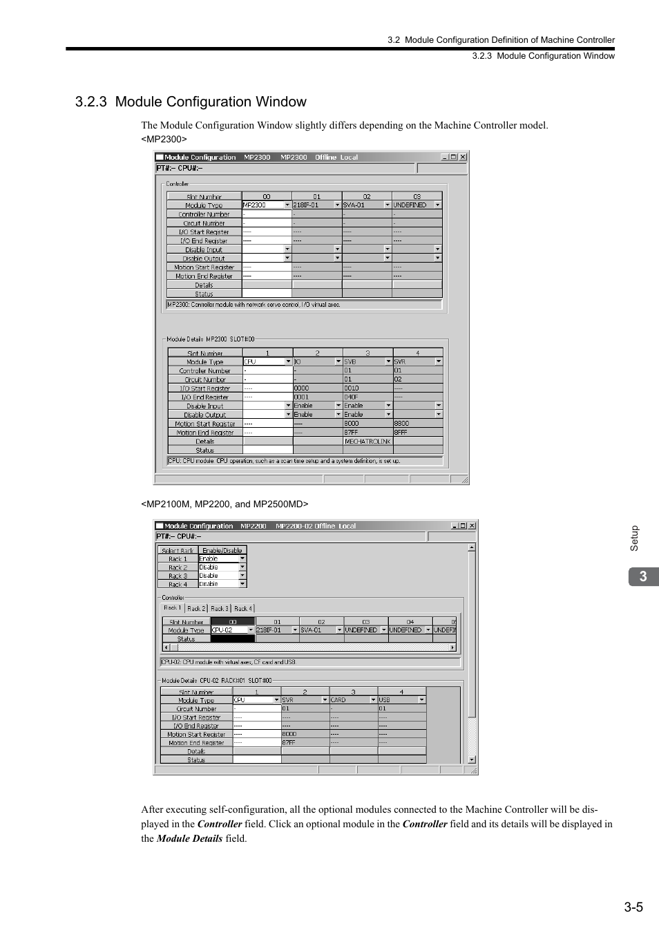 3 module configuration window | Yaskawa JAPMC-MC2300 User Manual | Page 50 / 373