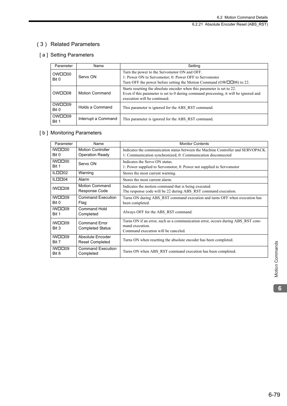 3 ) related parameters | Yaskawa MP2000 Series: Built-in SVB or SVB-01 Motion Module User Manual | Page 240 / 543