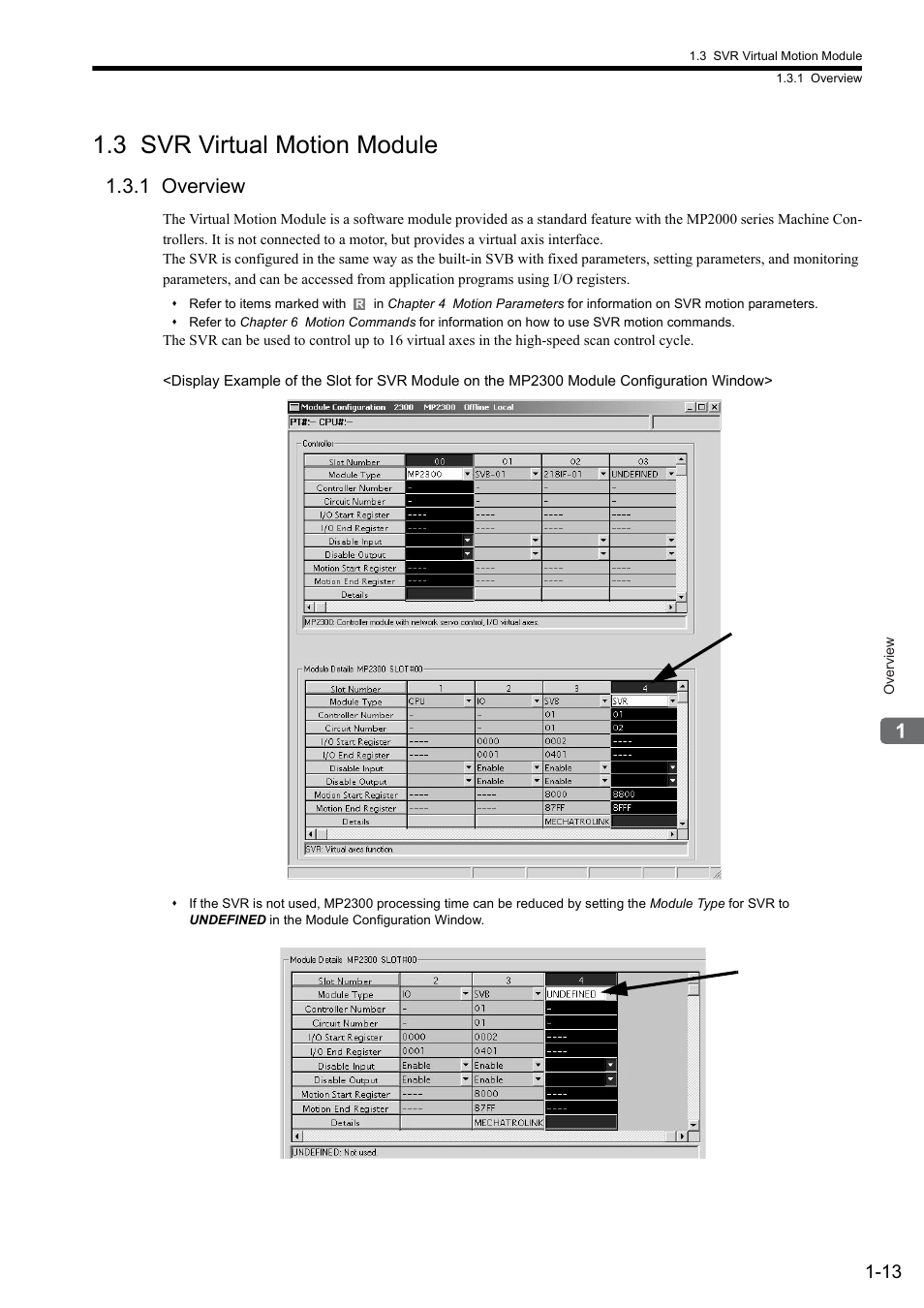 3 svr virtual motion module, 1 overview | Yaskawa MP2000 Series: Built-in SVB or SVB-01 Motion Module User Manual | Page 29 / 543