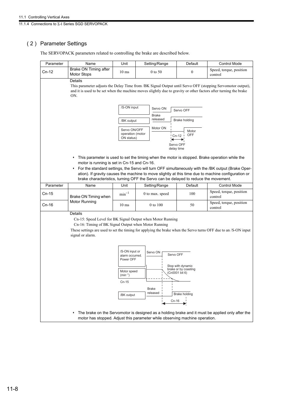 2 ) parameter settings | Yaskawa MP2000 Series: Built-in SVB or SVB-01 Motion Module User Manual | Page 423 / 543