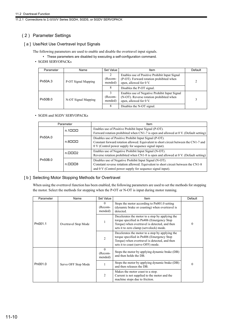 2 ) parameter settings | Yaskawa MP2000 Series: Built-in SVB or SVB-01 Motion Module User Manual | Page 425 / 543