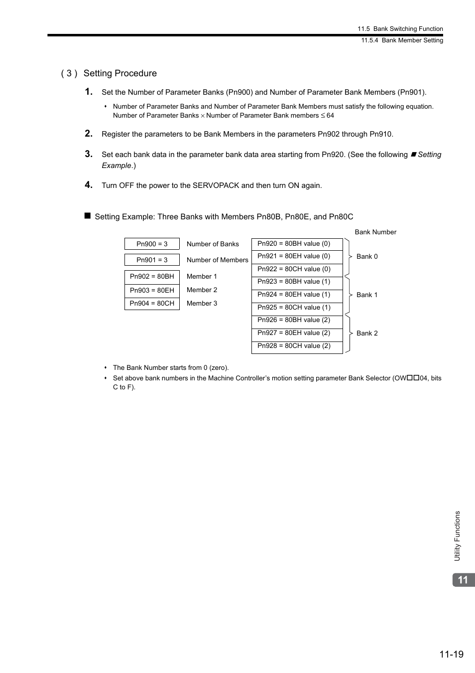 3 ) setting procedure | Yaskawa MP2000 Series: Built-in SVB or SVB-01 Motion Module User Manual | Page 434 / 543