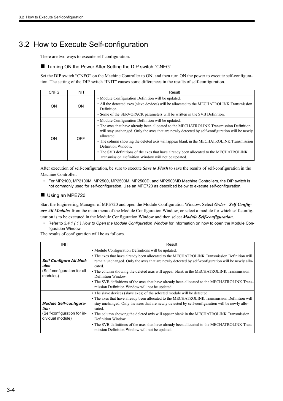 2 how to execute self-configuration | Yaskawa MP2000 Series: Built-in SVB or SVB-01 Motion Module User Manual | Page 47 / 543