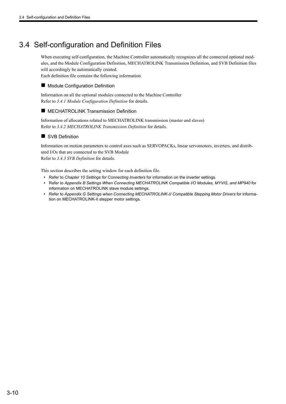 4 self-configuration and definition files | Yaskawa MP2000 Series: Built-in SVB or SVB-01 Motion Module User Manual | Page 53 / 543