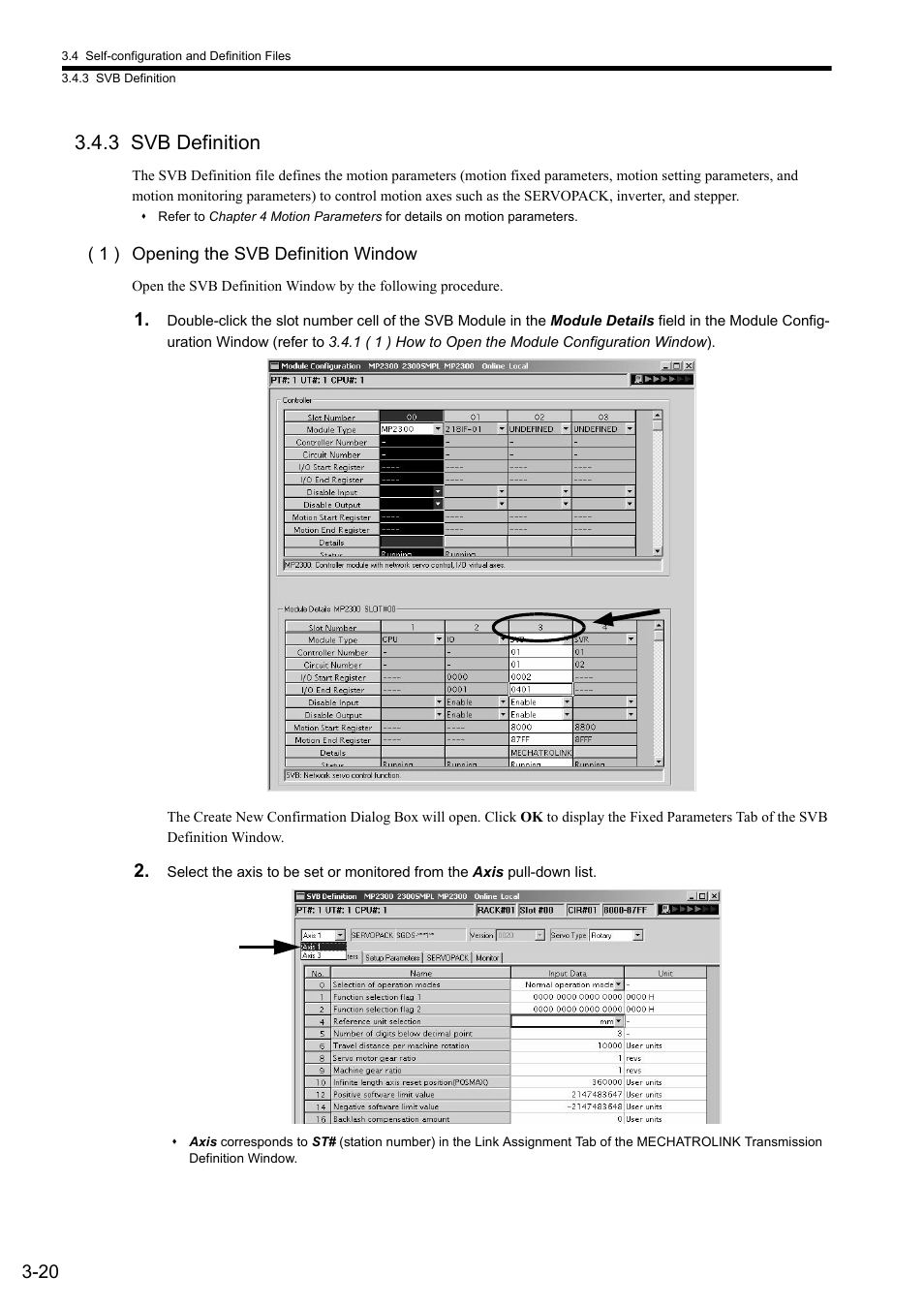 3 svb definition | Yaskawa MP2000 Series: Built-in SVB or SVB-01 Motion Module User Manual | Page 63 / 543