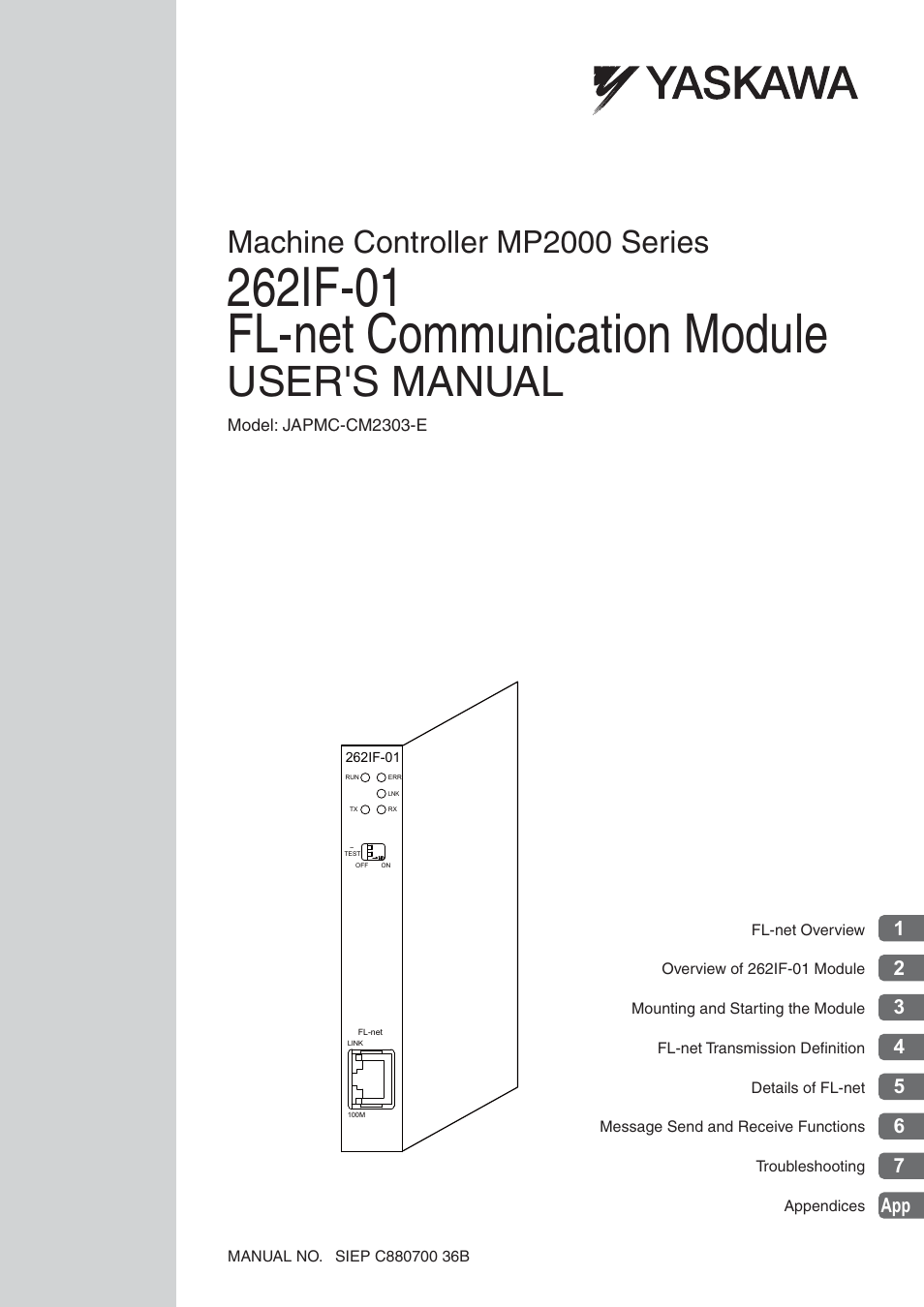 Yaskawa JAPMC-MC2303-E User Manual | 178 pages