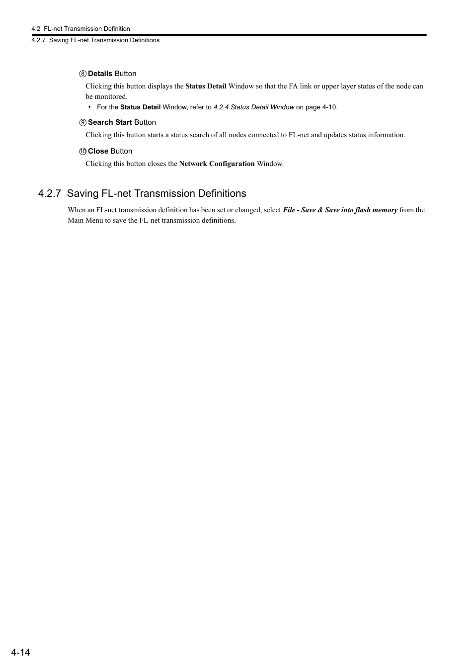 7 saving fl-net transmission definitions | Yaskawa JAPMC-MC2303-E User Manual | Page 67 / 178