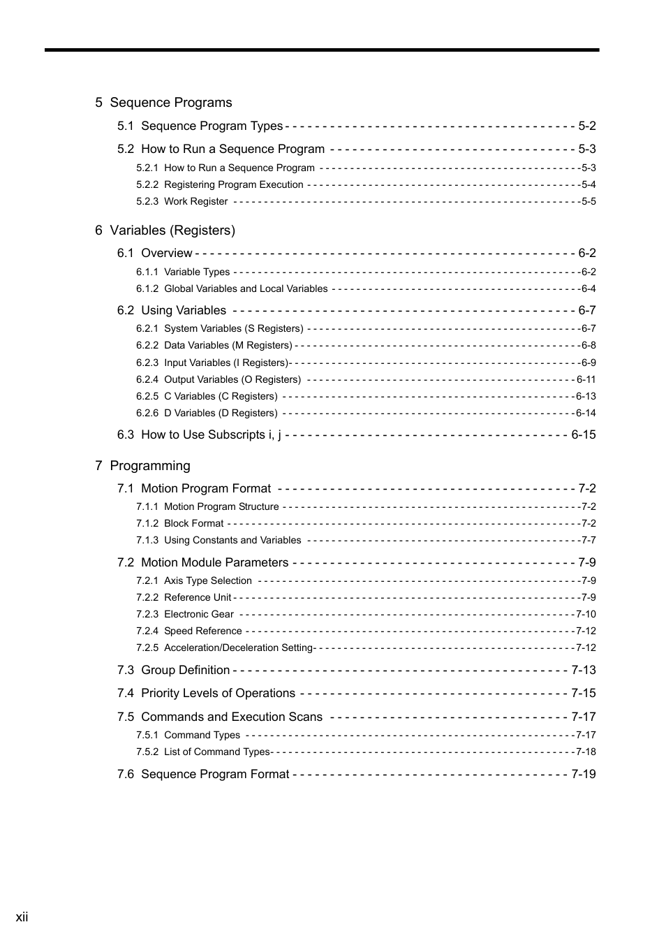 Yaskawa MP2000 Series: User's Manual for Motion Programming User Manual | Page 12 / 356