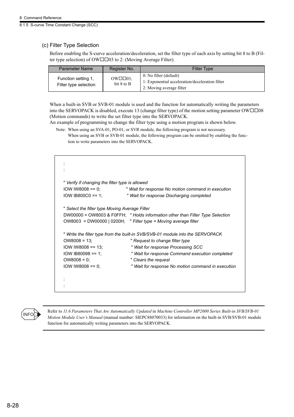 Yaskawa MP2000 Series: User's Manual for Motion Programming User Manual | Page 135 / 356