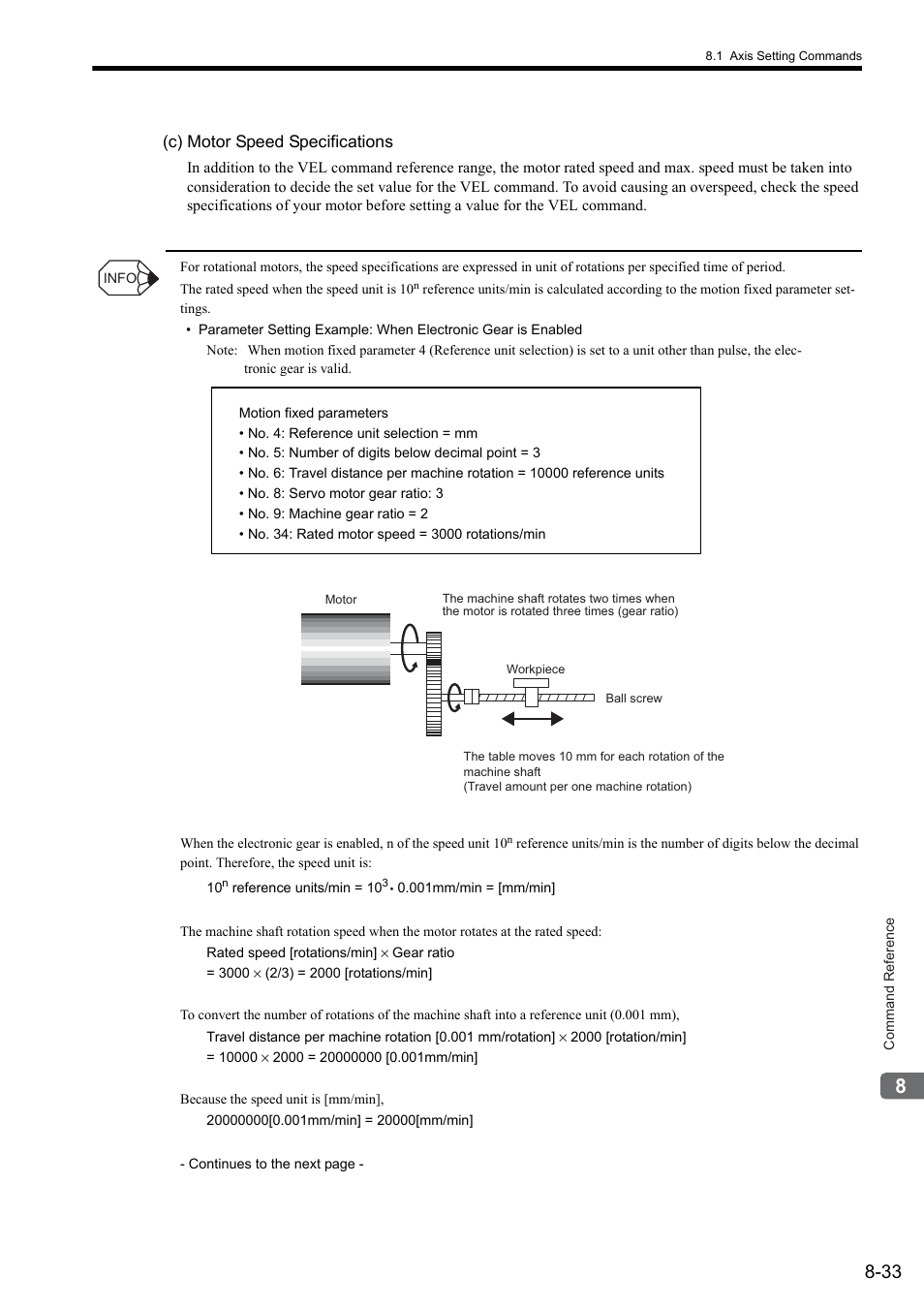 C) motor speed specifications | Yaskawa MP2000 Series: User's Manual for Motion Programming User Manual | Page 140 / 356