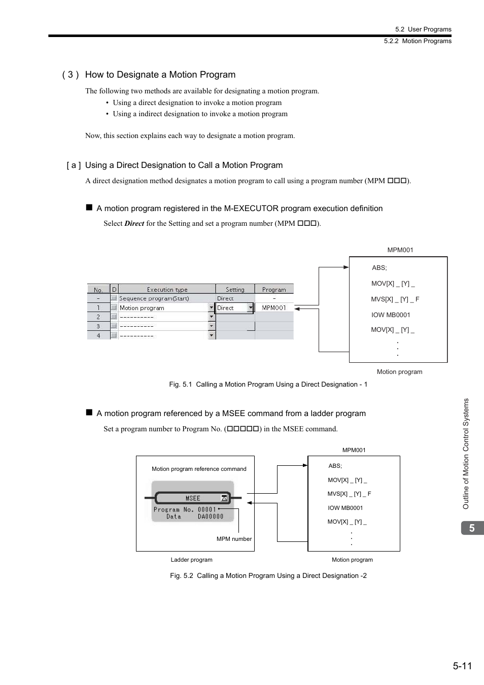 3 ) how to designate a motion program | Yaskawa MP2300S Basic Module User Manual | Page 144 / 460