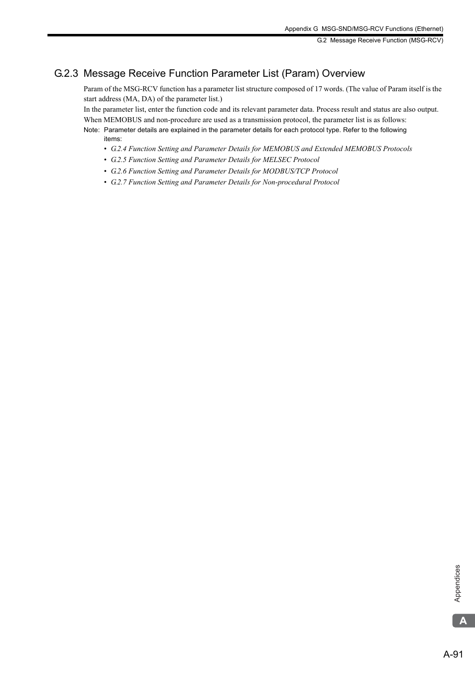 A-91 | Yaskawa MP2300S Basic Module User Manual | Page 413 / 460