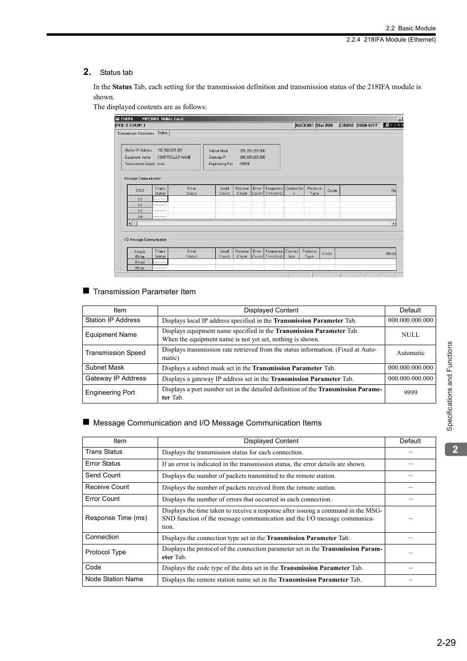 Yaskawa MP2300S Basic Module User Manual | Page 55 / 460