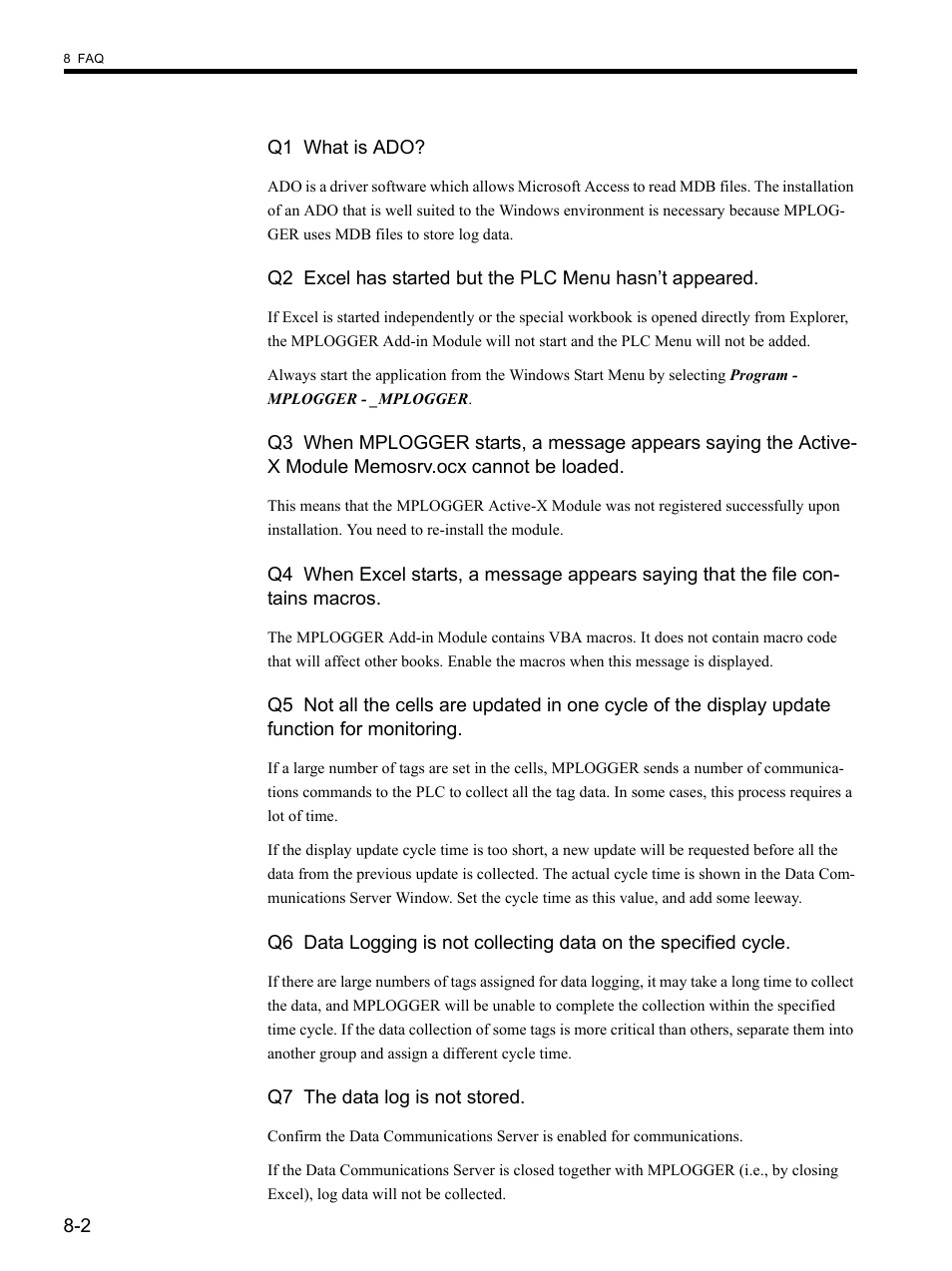 Yaskawa MP900 Series MPLOGGER User Manual | Page 101 / 126