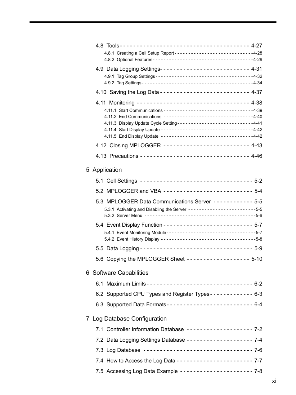 Yaskawa MP900 Series MPLOGGER User Manual | Page 11 / 126