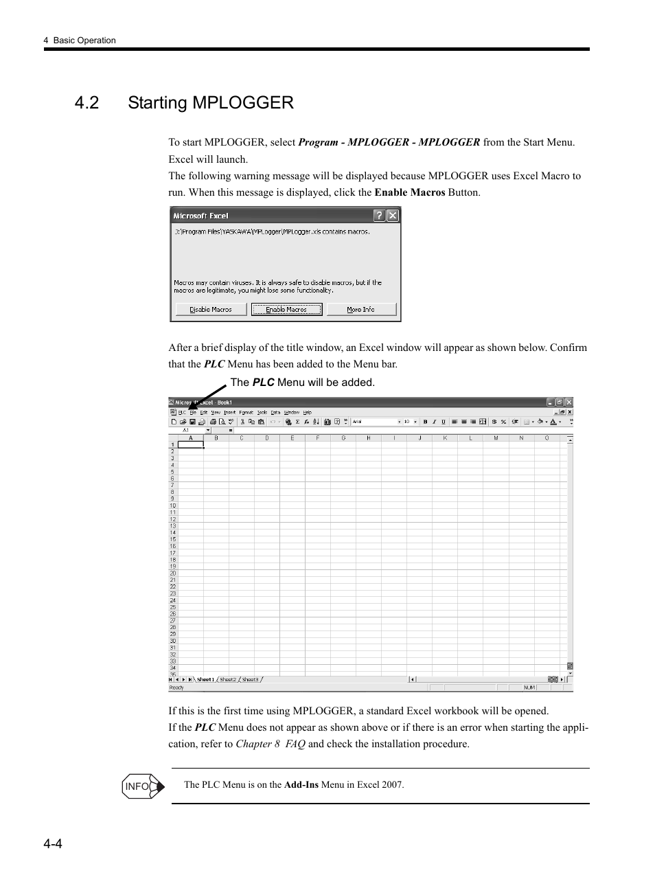 2 starting mplogger | Yaskawa MP900 Series MPLOGGER User Manual | Page 34 / 126