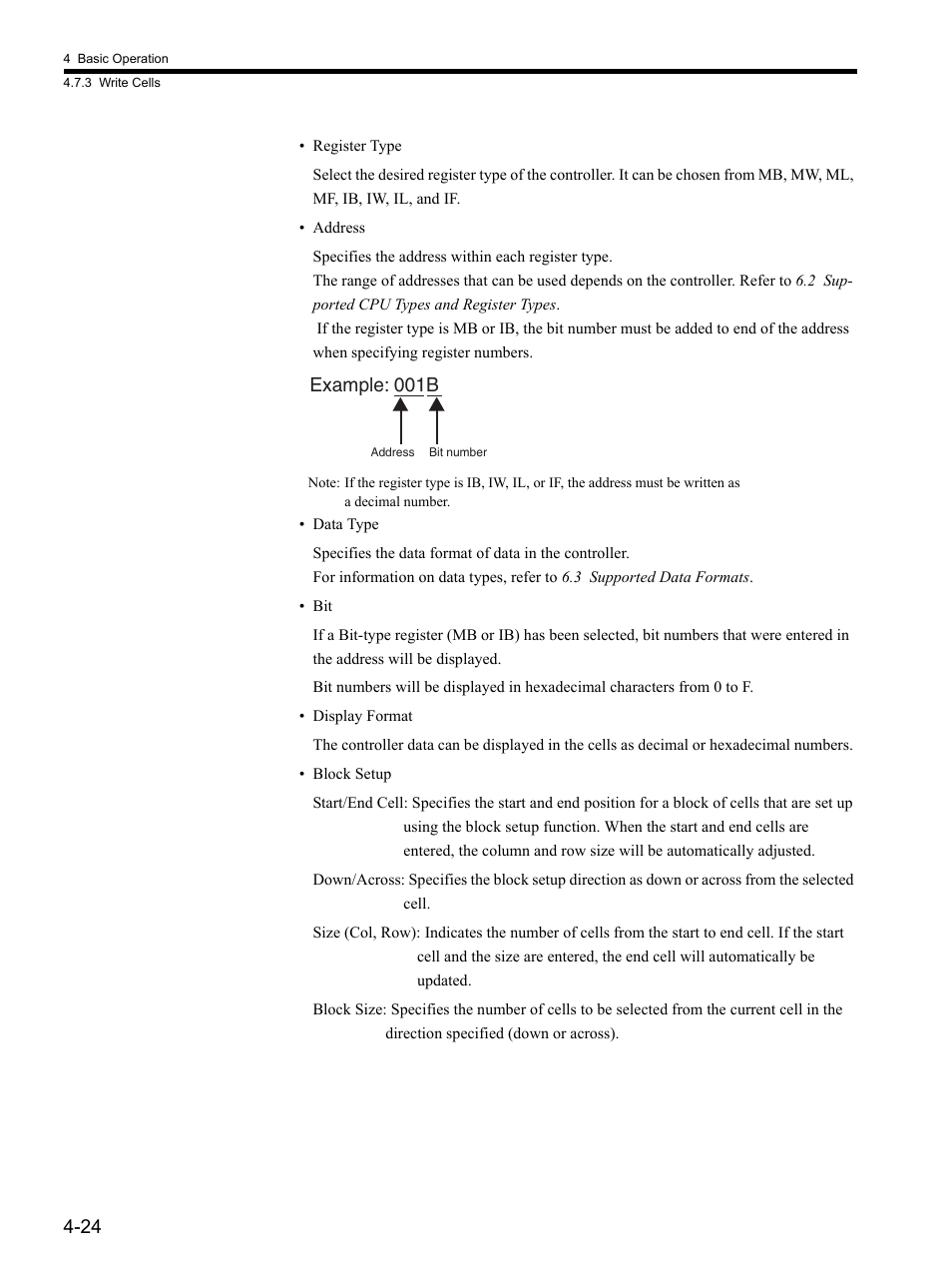 Example: 001b | Yaskawa MP900 Series MPLOGGER User Manual | Page 54 / 126