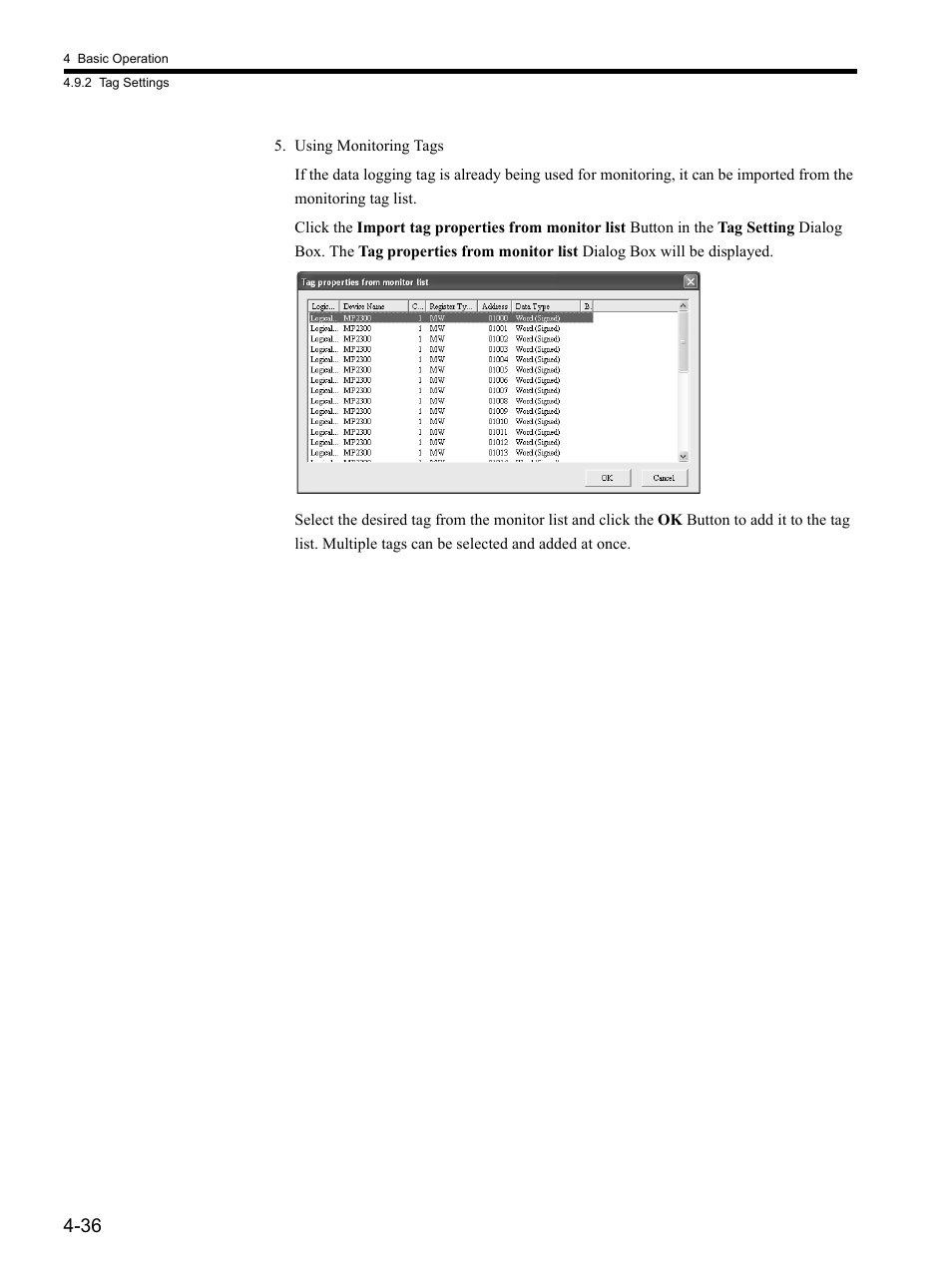 Yaskawa MP900 Series MPLOGGER User Manual | Page 66 / 126