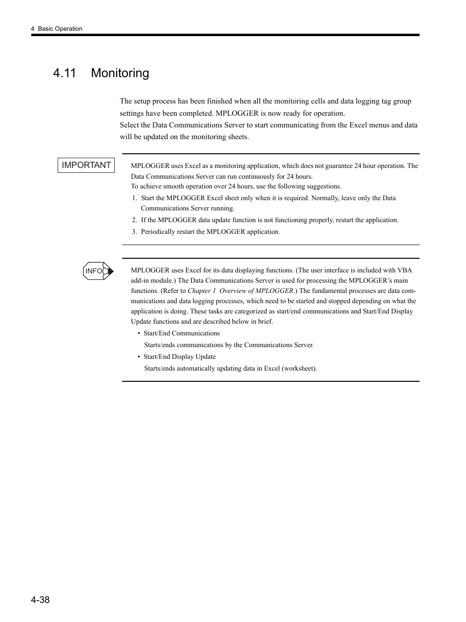 11 monitoring | Yaskawa MP900 Series MPLOGGER User Manual | Page 68 / 126