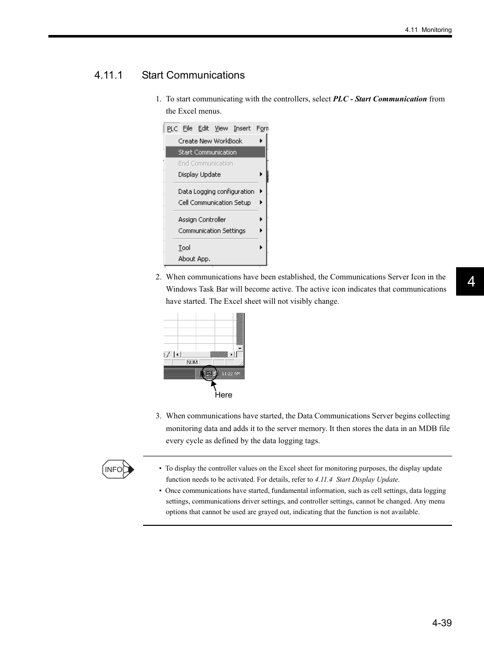 1 start communications | Yaskawa MP900 Series MPLOGGER User Manual | Page 69 / 126