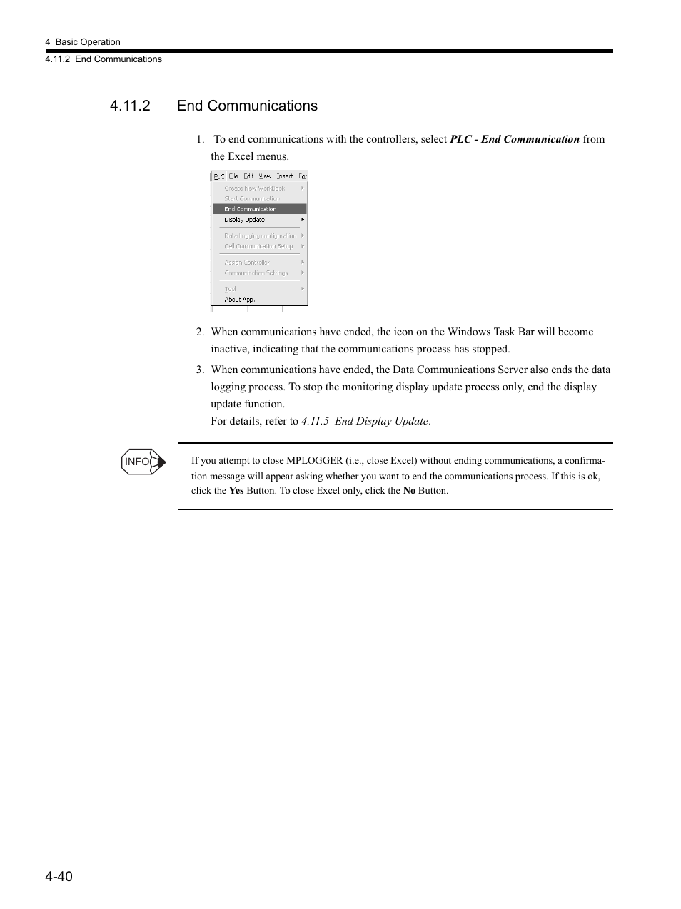 2 end communications | Yaskawa MP900 Series MPLOGGER User Manual | Page 70 / 126