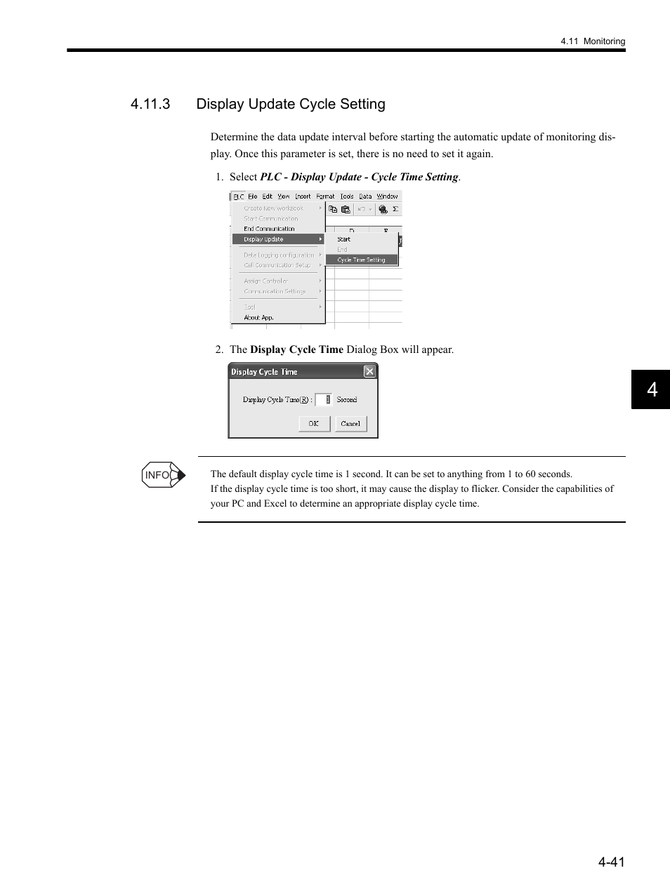 3 display update cycle setting | Yaskawa MP900 Series MPLOGGER User Manual | Page 71 / 126