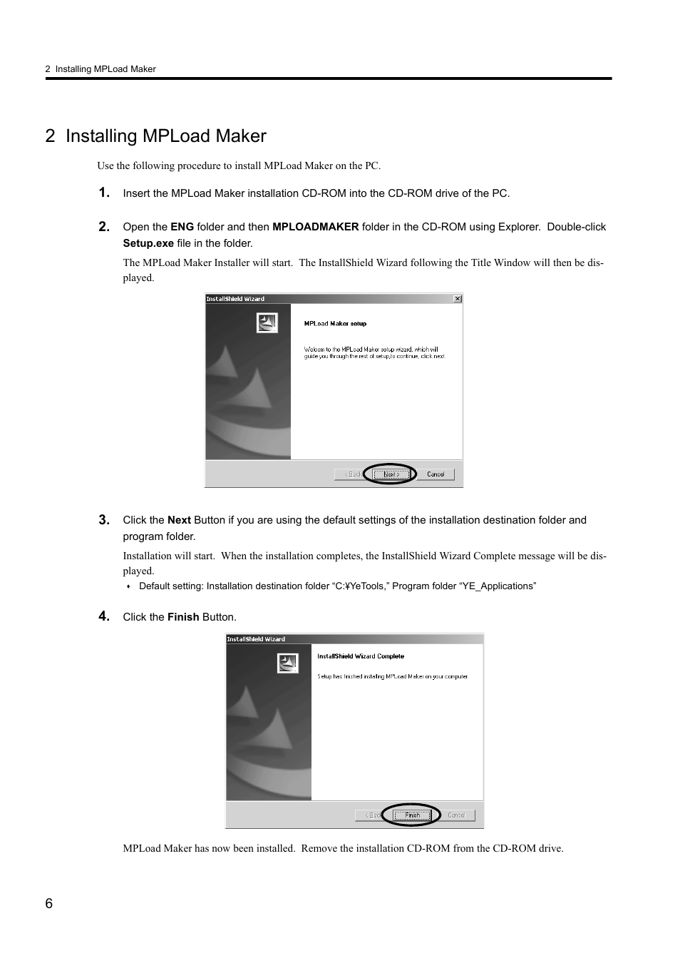 2 installing mpload maker | Yaskawa MPLoad Maker User Manual | Page 6 / 38