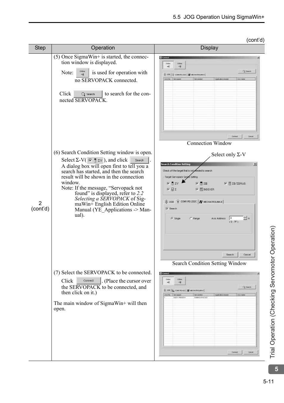 Yaskawa Sigma-5 User Manual: Setup for Rotary Motors User Manual | Page 108 / 113