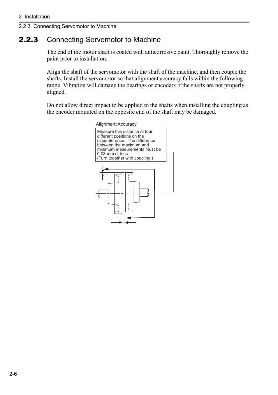 3 connecting servomotor to machine | Yaskawa Sigma-5 User Manual: Setup for Rotary Motors User Manual | Page 27 / 113
