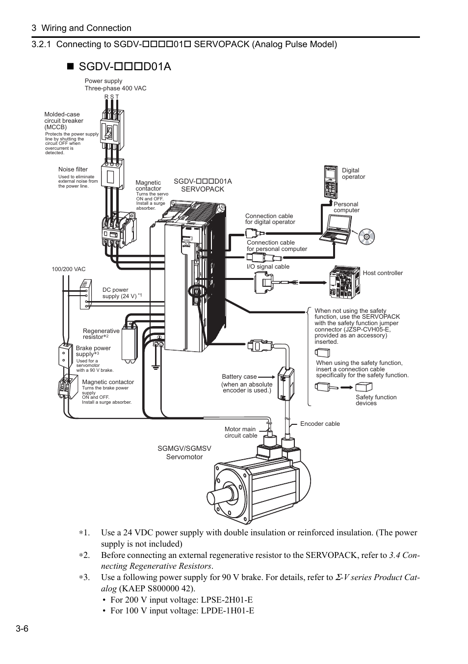 Sgdv-d01a | Yaskawa Sigma-5 User Manual: Setup for Rotary Motors User Manual | Page 64 / 113