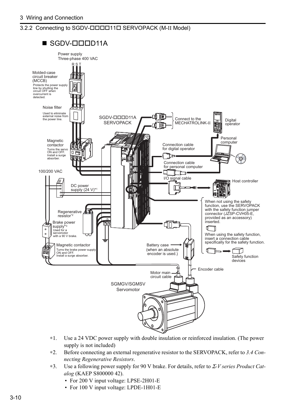 Sgdv-d11a | Yaskawa Sigma-5 User Manual: Setup for Rotary Motors User Manual | Page 68 / 113