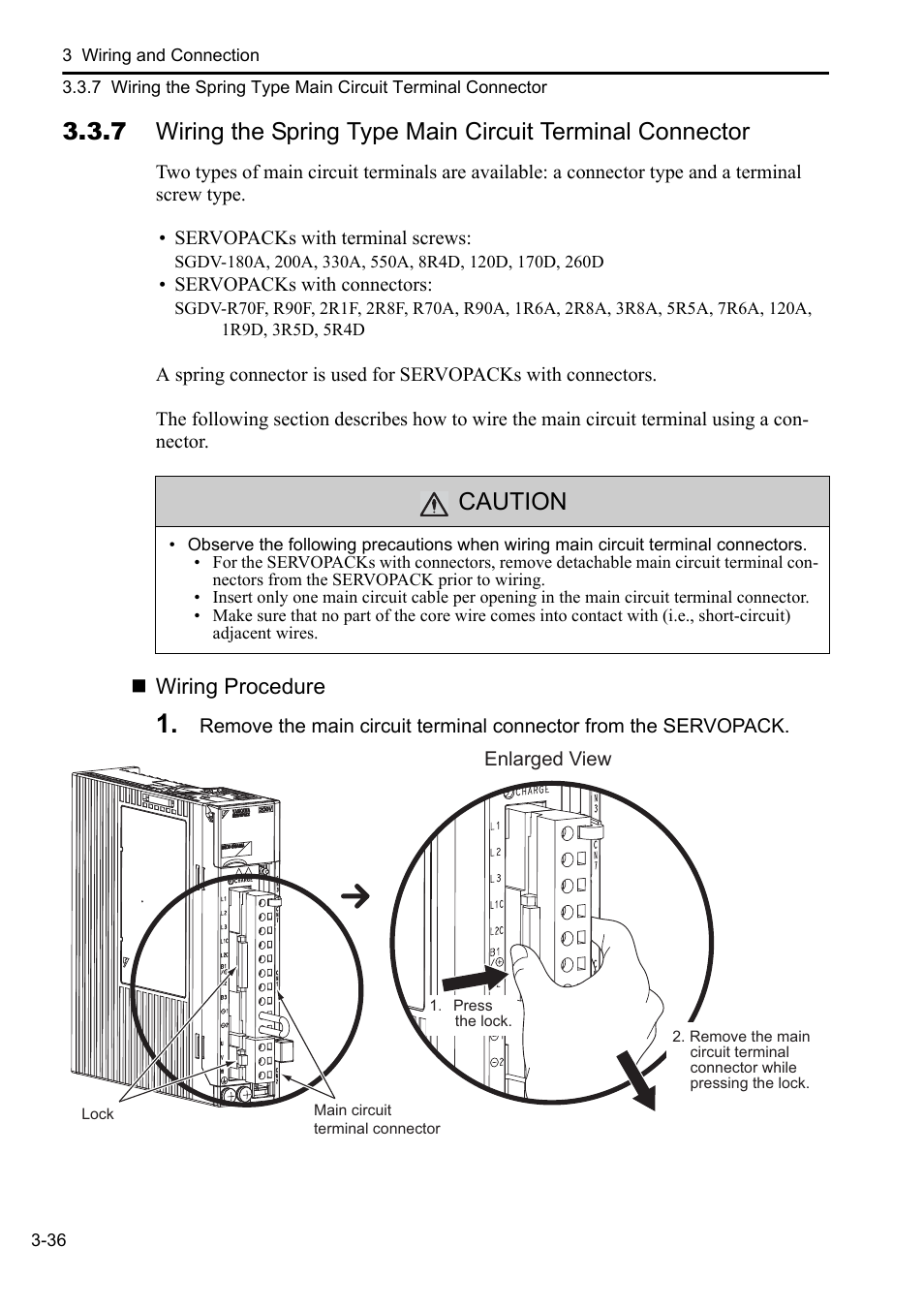 Caution | Yaskawa Sigma-5 User Manual: Setup for Linear Motors User Manual | Page 120 / 175