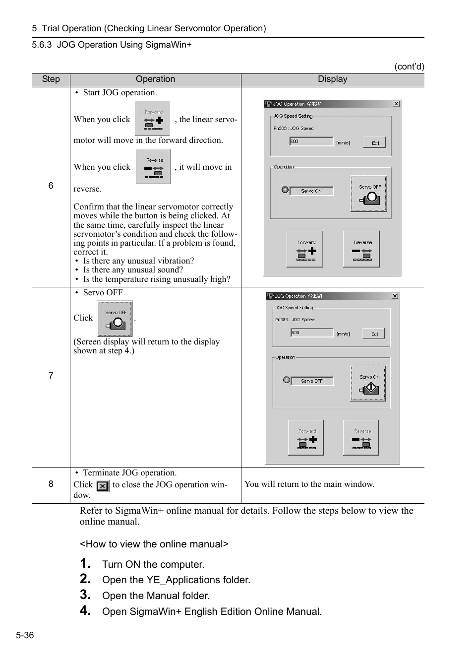 Yaskawa Sigma-5 User Manual: Setup for Linear Motors User Manual | Page 172 / 175