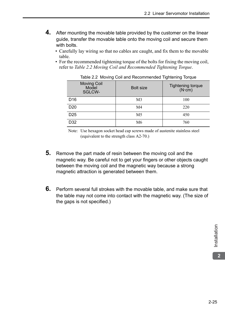 Yaskawa Sigma-5 User Manual: Setup for Linear Motors User Manual | Page 47 / 175