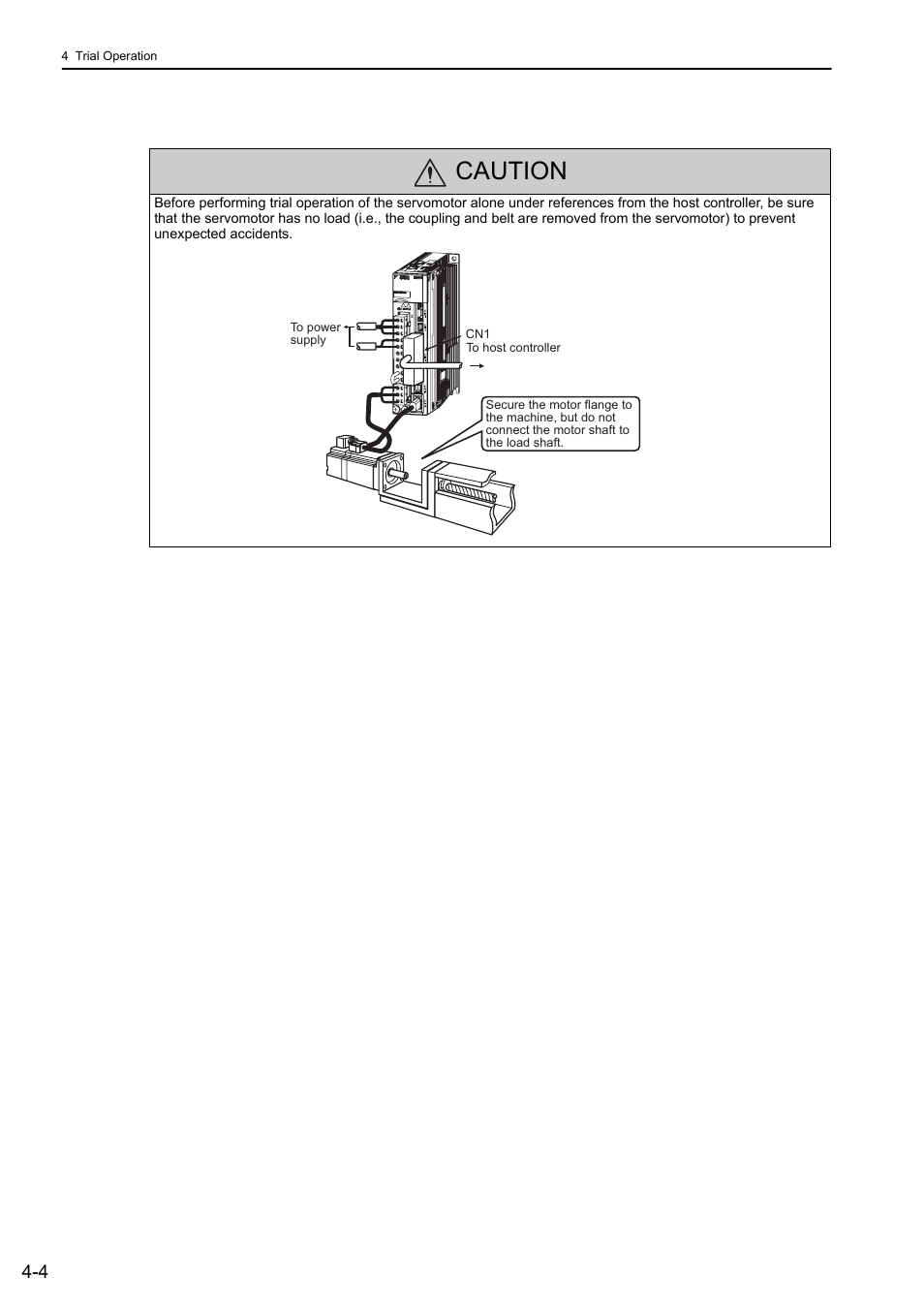 Caution | Yaskawa Sigma-5 User Manual: Design and Maintenance - Rotary Motors - Analog Voltage and Pulse Train Reference User Manual | Page 102 / 423