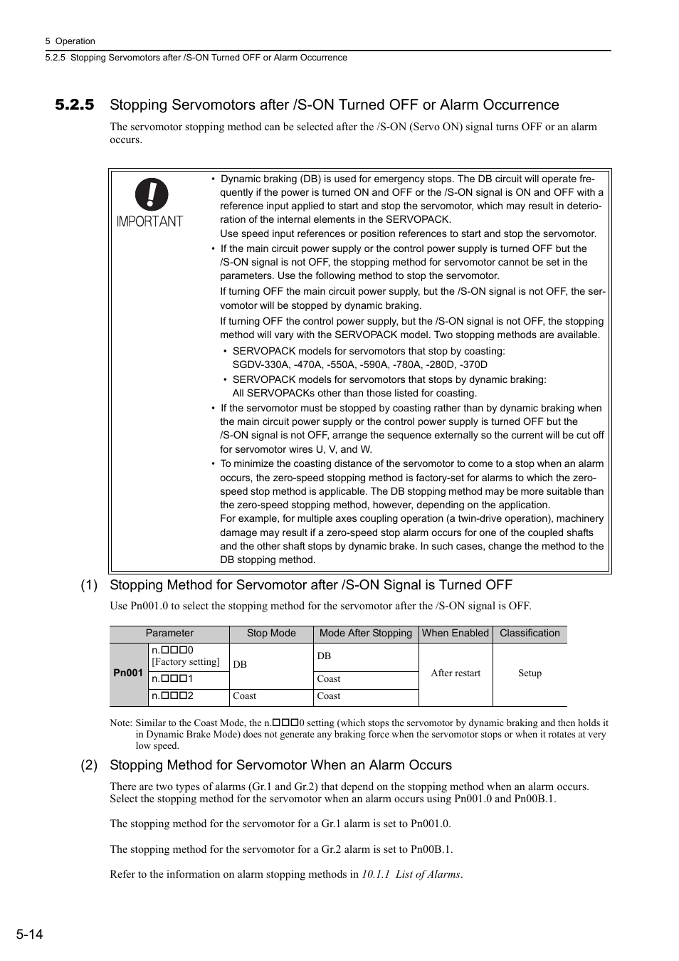 Yaskawa Sigma-5 User Manual: Design and Maintenance - Rotary Motors - Analog Voltage and Pulse Train Reference User Manual | Page 128 / 423