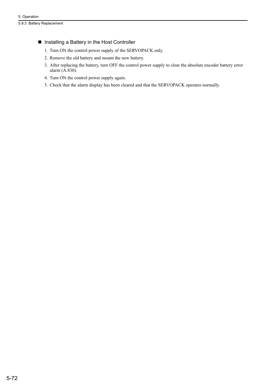 Yaskawa Sigma-5 User Manual: Design and Maintenance - Rotary Motors - Analog Voltage and Pulse Train Reference User Manual | Page 186 / 423