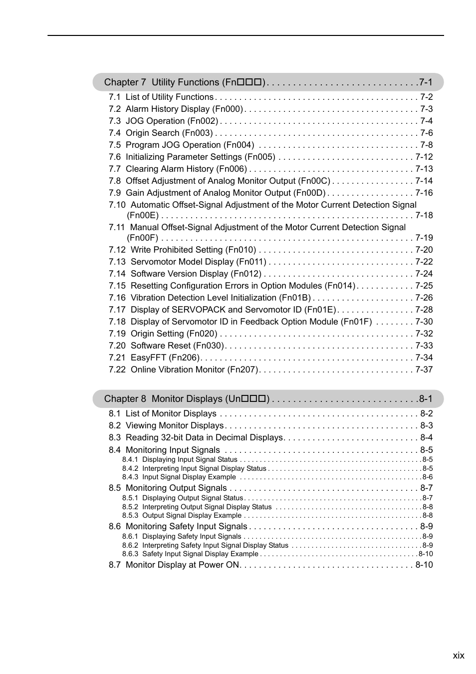 Yaskawa Sigma-5 User Manual: Design and Maintenance - Rotary Motors - Analog Voltage and Pulse Train Reference User Manual | Page 19 / 423