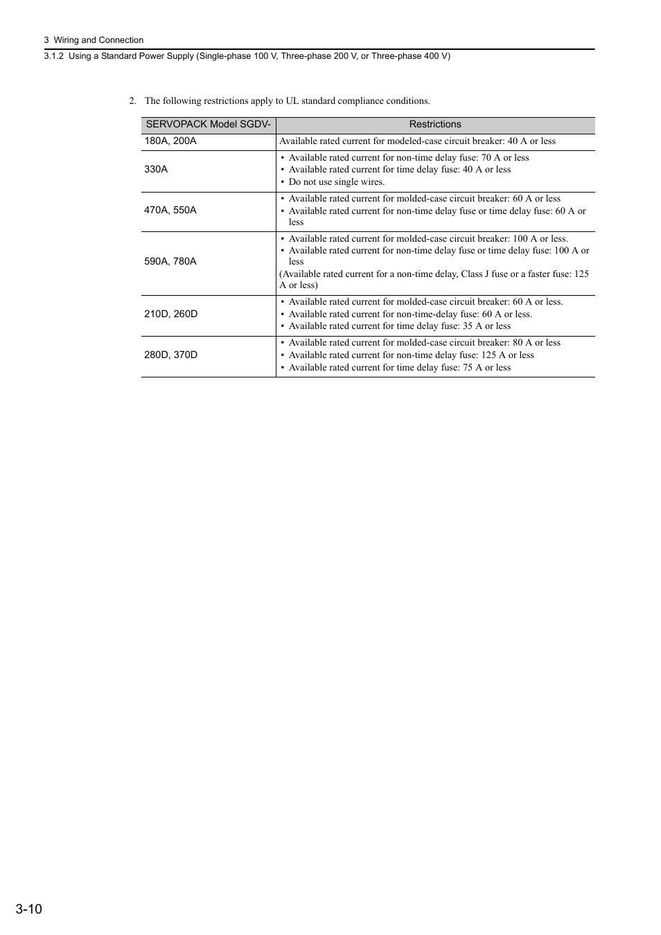 Yaskawa Sigma-5 User Manual: Design and Maintenance - Rotary Motors - Analog Voltage and Pulse Train Reference User Manual | Page 61 / 423