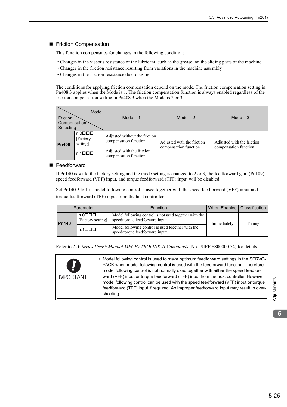 Yaskawa Sigma-5 User Manual: Design and Maintenance - Rotary Motors - MECHATROLINK-II Communications Reference User Manual | Page 178 / 376